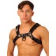 Fist Leather Chest Harness • Black - Black