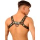 Fist Leather Chest Harness • Camo - Black