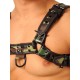 Fist Leather Chest Harness • Camo - Black