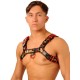 Fist Leather Chest Harness • Camo - Red