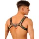 Fist Leather Chest Harness • Camo - Red