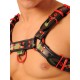 Fist Leather Chest Harness • Camo - Red