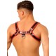 Fist Leather Chest Harness • Red