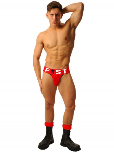 Fist Logo Jock • Red