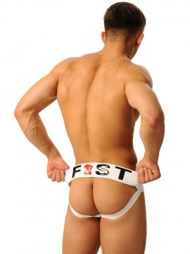 Fist Logo Jock •  White