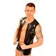 Fist Rubber Front Zip Sleeveless T-Shirt