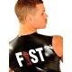 Fist Rubber Front Zip Sleeveless T-Shirt