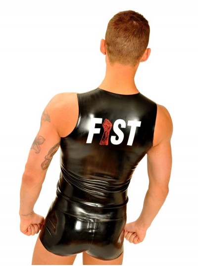 Fist Rubber Muscle Sleeveless T-Shirt