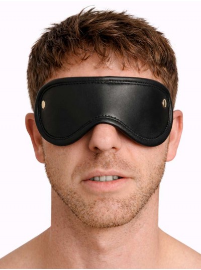Leather Blindfold • Black