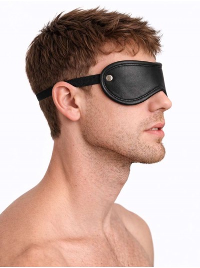 Leather Blindfold • Black