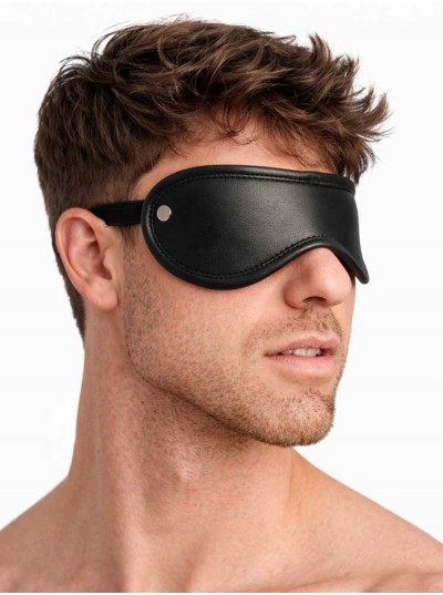 Leather Blindfold • Black