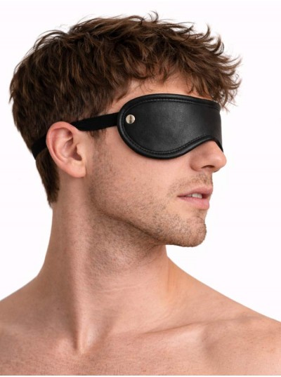 Leather Blindfold • Black