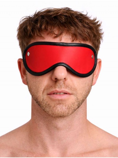 Leather Blindfold • Red