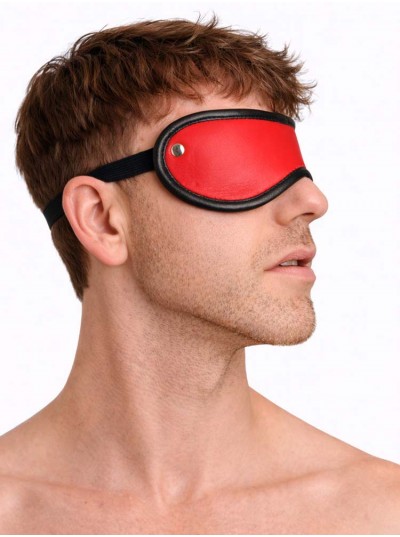 Leather Blindfold • Red