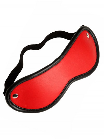 Leather Blindfold • Red