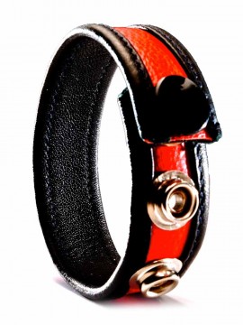 Leather Cock Strap • Red