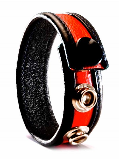 Leather Cock Strap • Red