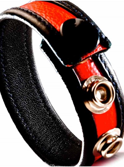 Leather Cock Strap • Red