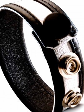 Leather Cock Strap • white