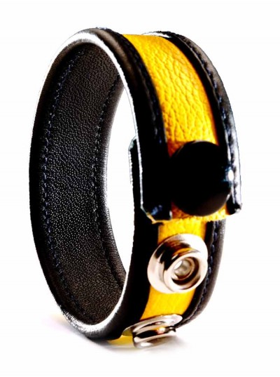 Leather Cock Strap • Yellow