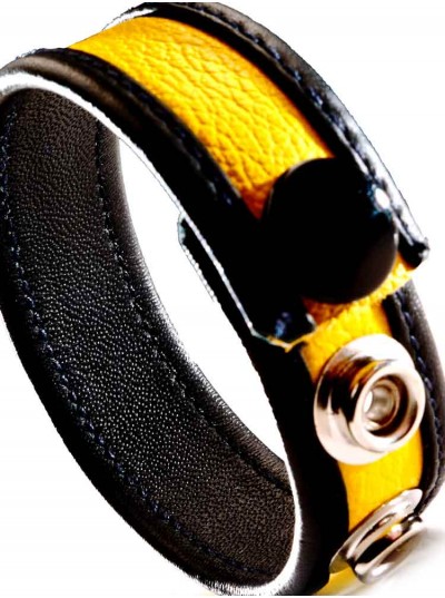 Leather Cock Strap • Yellow