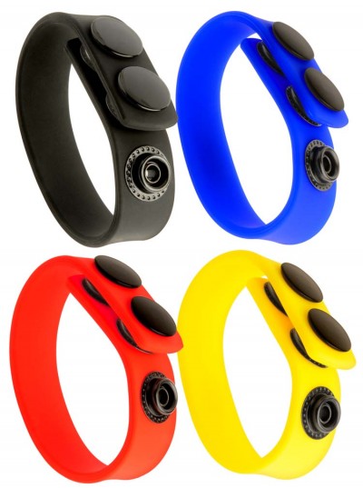 Silicone Cock Strap • Neon 4 Pack