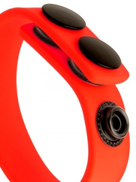 Silicone Cock Strap • Neon Red