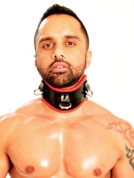 Fist Posture Collar • Black/Red