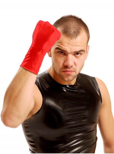 Wrist Rubber Gloves • Red