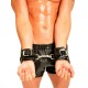 Fist Leather Wrist Cuffs • Black