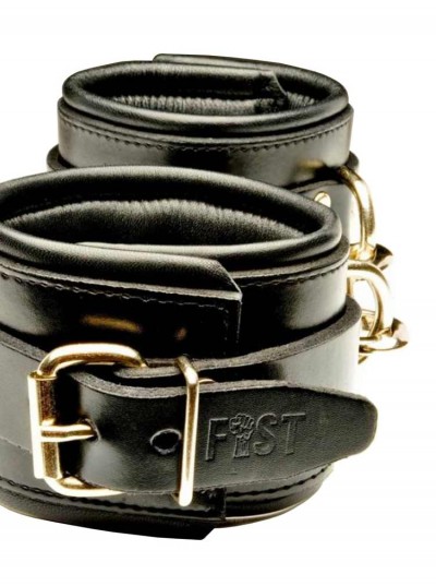 Fist Leather Wrist Cuffs • Black