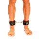 Fist Leather Ankle Cuffs • Black/Red