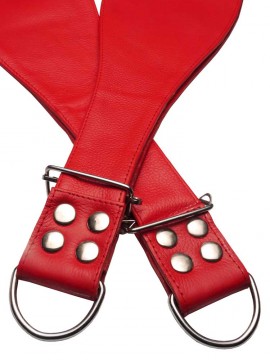 Leather Boot Restraints • Red