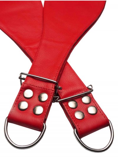 Leather Boot Restraints • Red